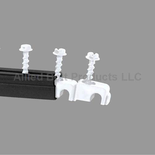 #12-14 AWG GROUND WIRE STRIP CLIP W/#8 X 1" SCREW (WHITE)